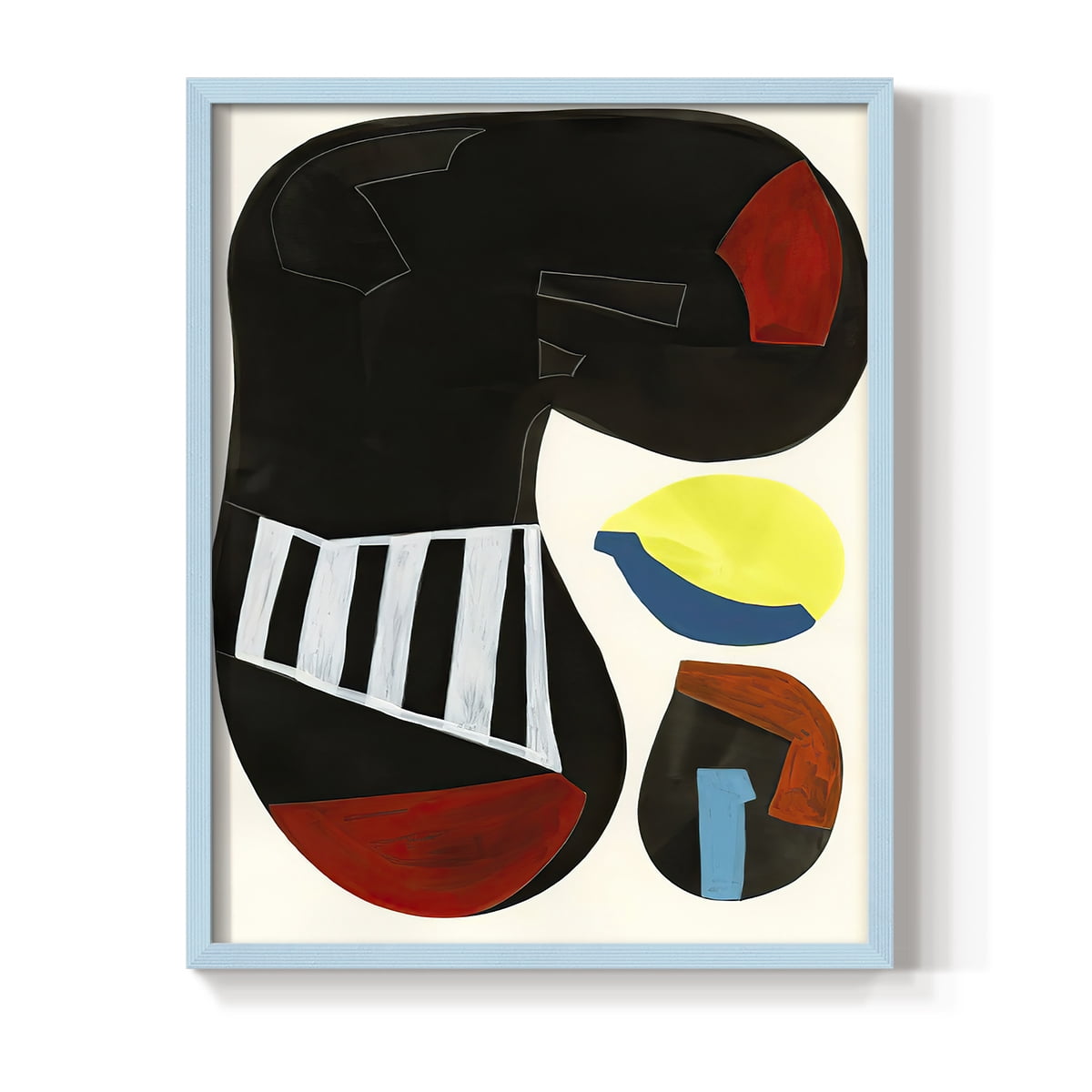Barcelona I in Paper Solid Wood 11 x 14 Framed Print