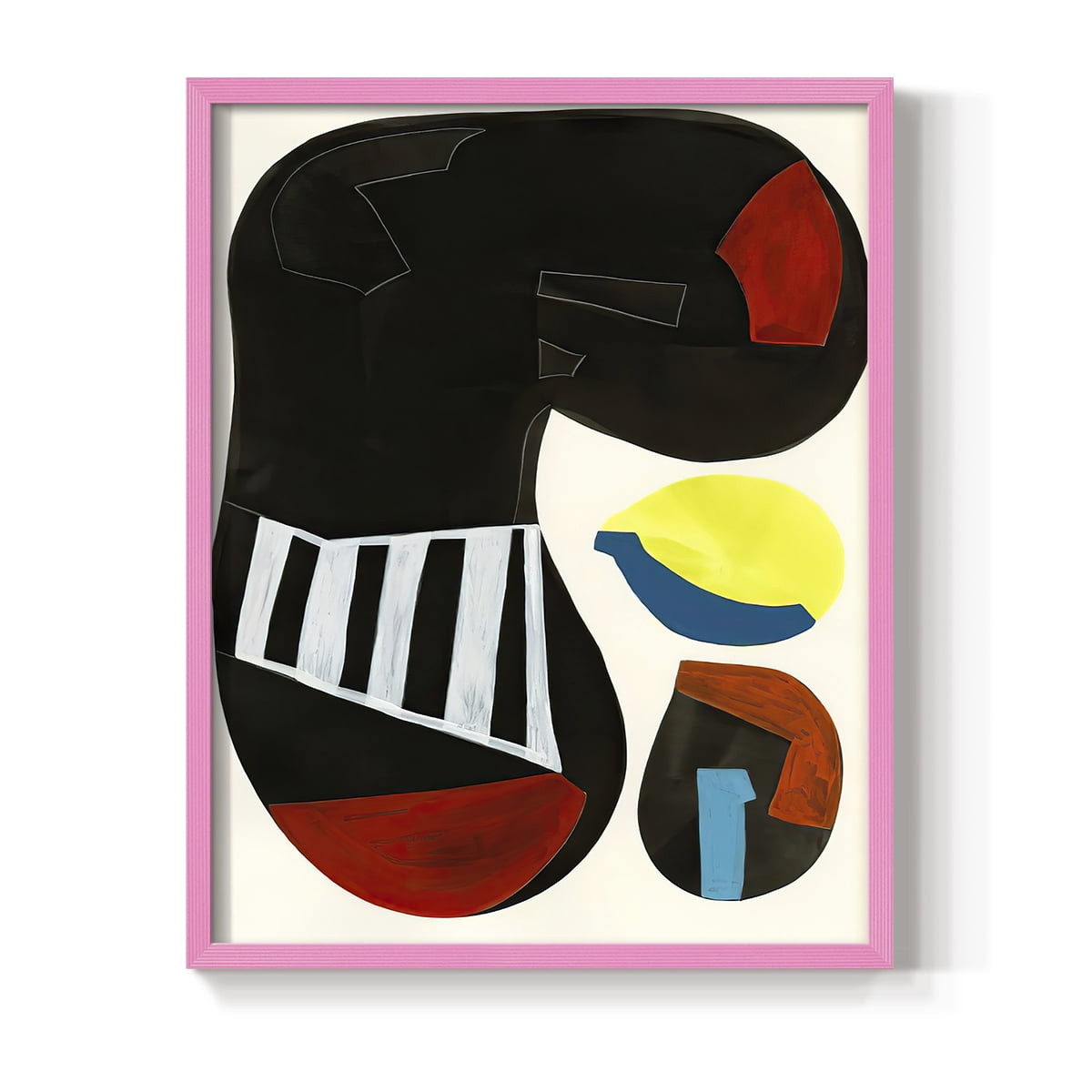 Barcelona I in Paper Solid Wood 11 x 14 Framed Print