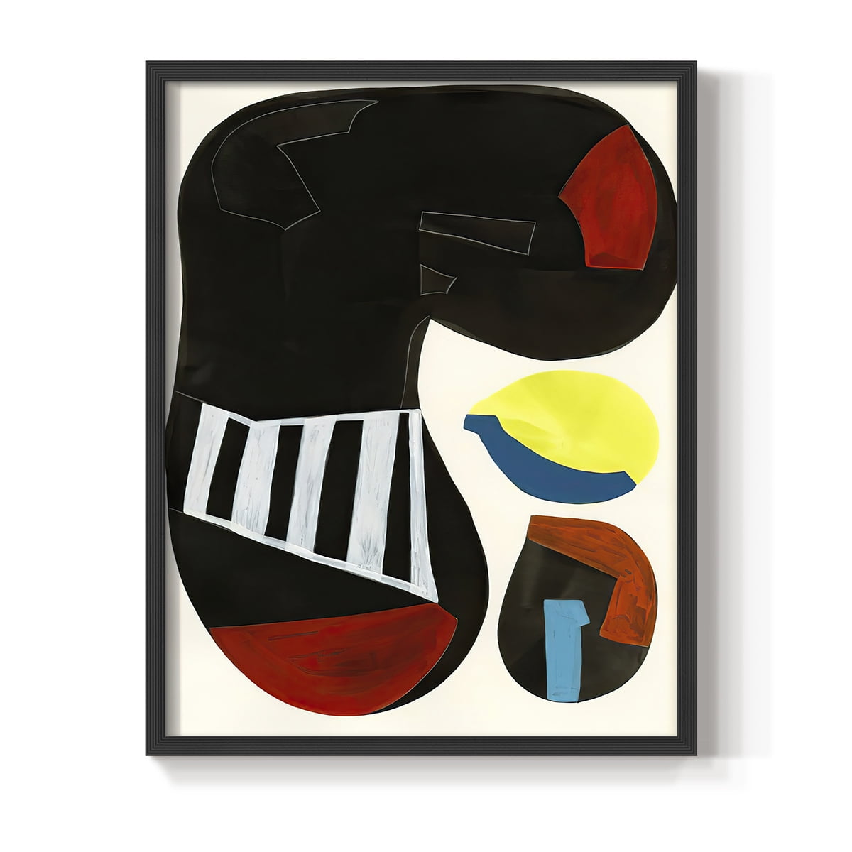 Barcelona I in Paper Solid Wood 22 x 28 Framed Print