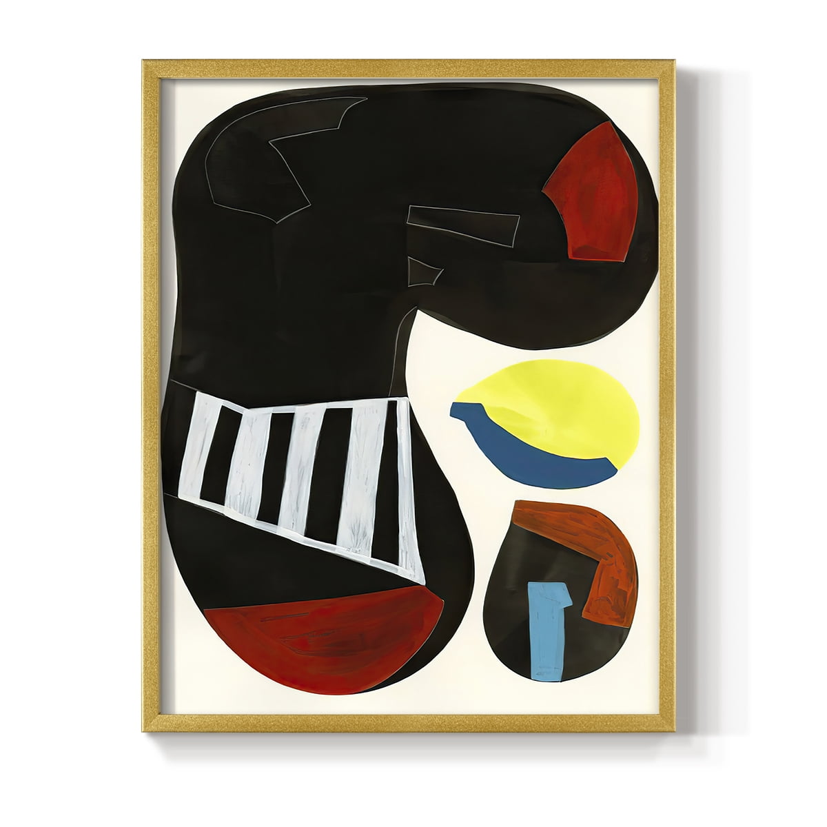 Barcelona I in Paper Solid Wood 22 x 28 Framed Print