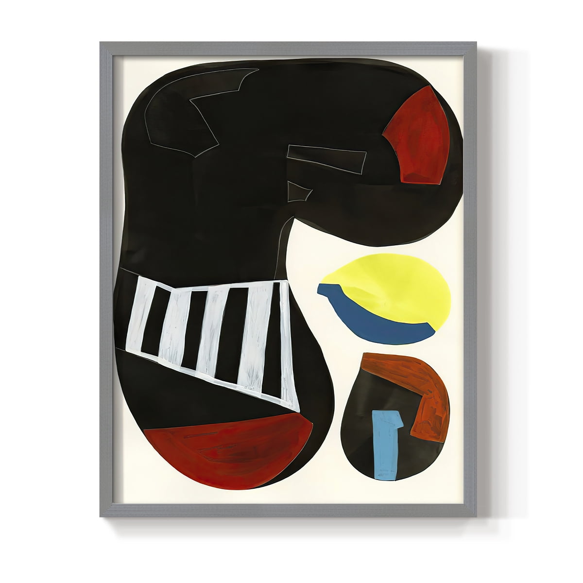 Barcelona I in Paper Solid Wood 22 x 28 Framed Print