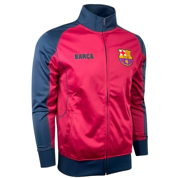 Barcelona Jacket For Adults And Kids, Licensed FC Barcelona Track Jacket (S)