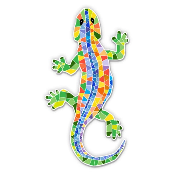 Barcelona Lizard Parc Guel Gaudi - 12" Vinyl Sticker Waterproof Decal