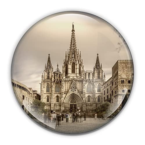Barcelona Paperweight in Gift Box, 3 Inch Crystal Dome, Perfect for House Warming Gift