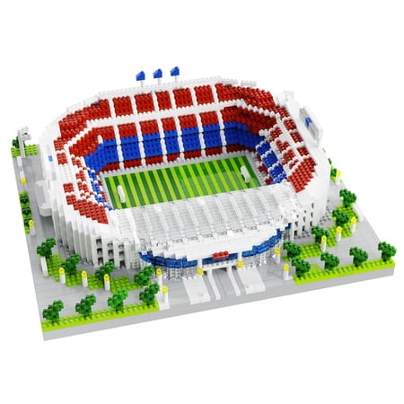 Barcelona Soccer Stadium Micro Blocks Building Sets, Micro Mini Bricks Architecture Building Block Sets for Adults, Football Field Building Blocks for Ball fans Collectibles Decoration