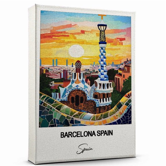 Barcelona Spain Canvas Wall Art  Travel-Inspired Home Decor Featuring Spain Art Canvas  Unique Gift for Travel Canvas  Ready to Hang