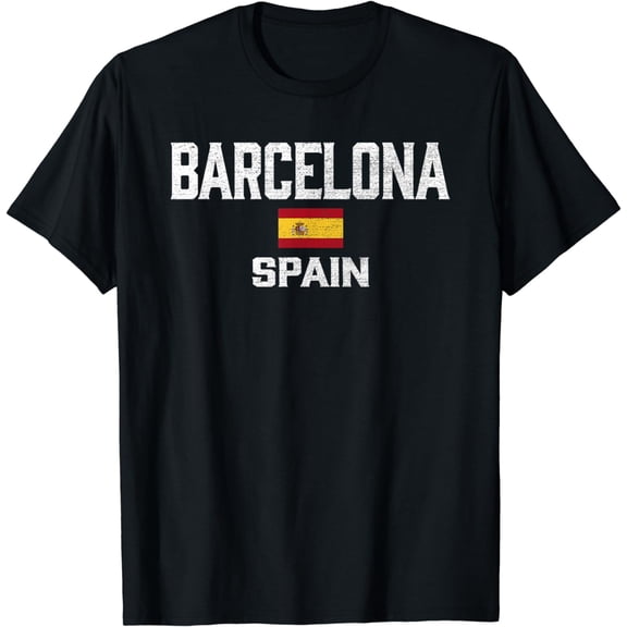 Barcelona Spain Jersey Barcelona Espana Vintage, Souvenir T-Shirt mens t hirt men,black,women,misfits,journey ,boys
