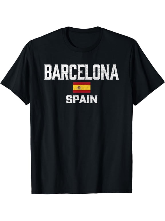 Barcelona Spain Jersey Barcelona Espana Vintage, Souvenir T-Shirt mens t hirt men,black,women,misfits,journey ,boys