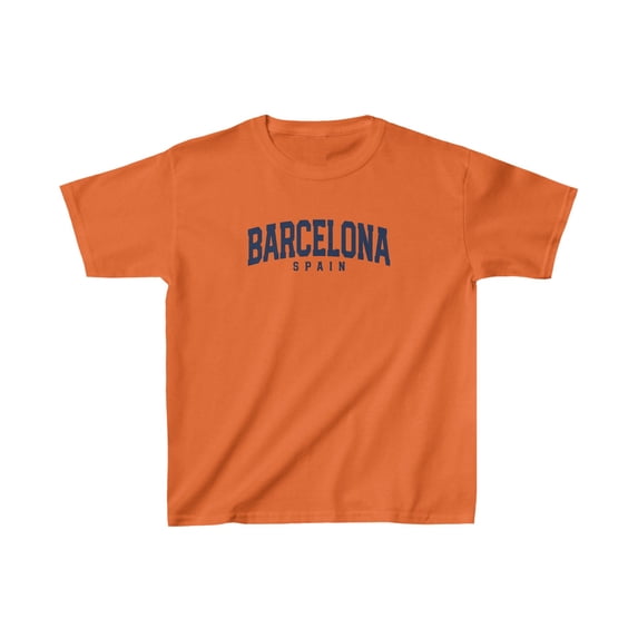 Barcelona Spain Kids Shirt Gifts Youth Tee Tshirt