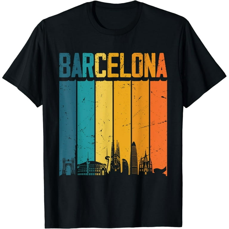 Vintage I Love Barcelona Skyline Spain Tee Vintage I Love Barcelona Skyline Spain Tee