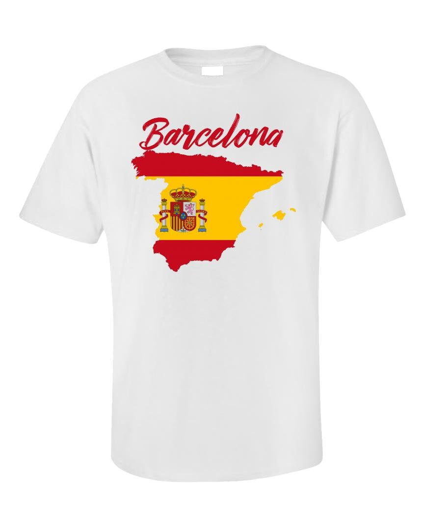 Barcelona Spain Tshirt, Graphic Tee, Travel Gift, Spanish Souvenir