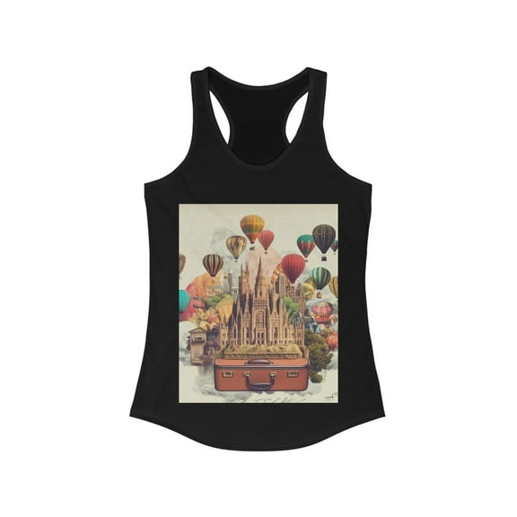 Barcelona Spain Wanderlust Dreamer Racerback Tank
