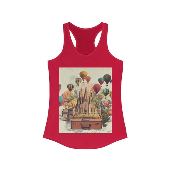 Barcelona Spain Wanderlust Dreamer Racerback Tank