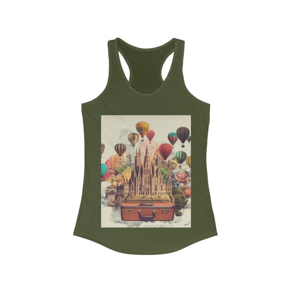 Barcelona Spain Wanderlust Dreamer Racerback Tank