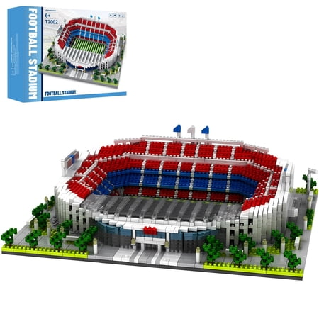 Barcelona Style Soccer Stadium Building Blocks Sets Toys Football Architecture Model Kits Gifts for Adults Kids Boys 3500+Pieces