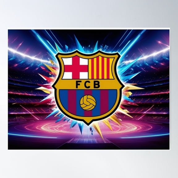Barcelona Until The End Poster Wall Art, Modern Wall Decor, 8x12 UNFRAMED