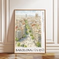 thumbnail image 1 of Barcelona Urban Architecture Poster, Unframed Canvas 8x10in, 1 of 4