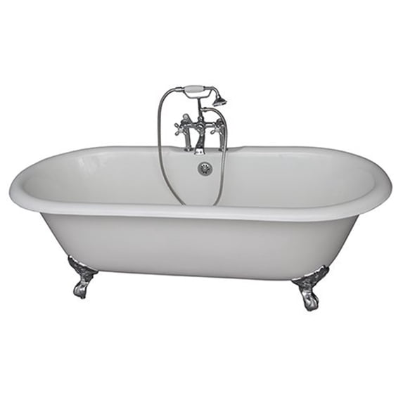 BarclayTub Kit 67" CI Dbl Roll Top