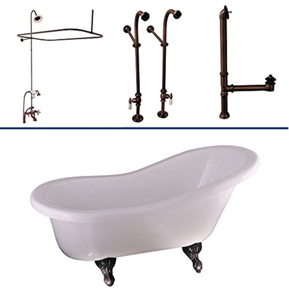BarclayTub Kit 60" AC Slipper, Shwr