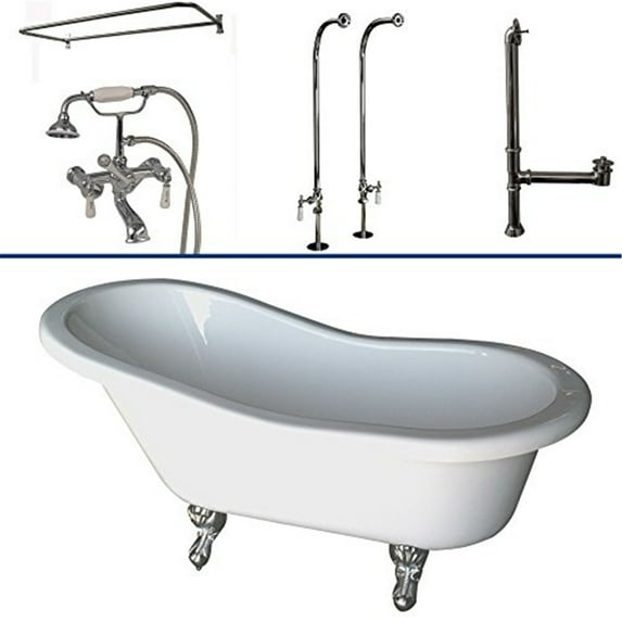 BarclayTub Kit 60" AC Slipper, Shwr