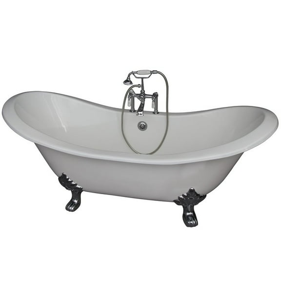 BarclayTub Kit 72" CI Dbl Slipper