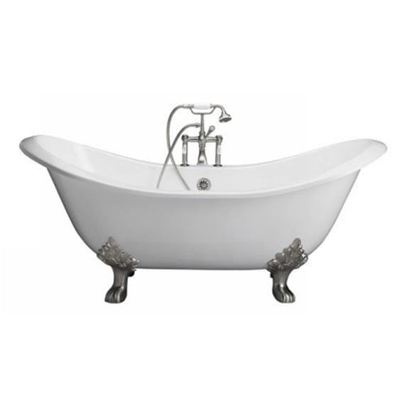 BarclayTub Kit 72" CI Dbl Slipper