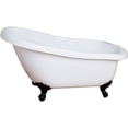 thumbnail image 1 of Barclay ASN67I-WH-CP 67 Inch Acrylic Bathtub With Polished Chrome Feet, 1 of 1