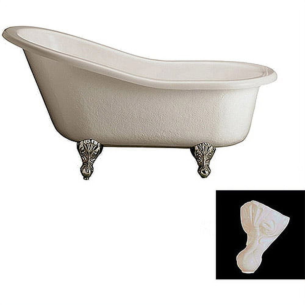 Barclay Acrylic Roll Top Claw Foot Tub 60"