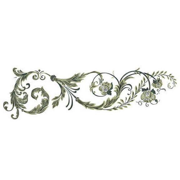 Barclay Border Wall Stencil - DEE845 by DeeSigns