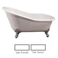 thumbnail image 1 of Barclay CTSN61I-WH-WH Cast Iron Slipper Tub, 1 of 1