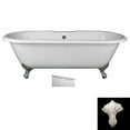 thumbnail image 1 of Barclay Cast Iron Double Roll Top Tub 67", 1 of 3