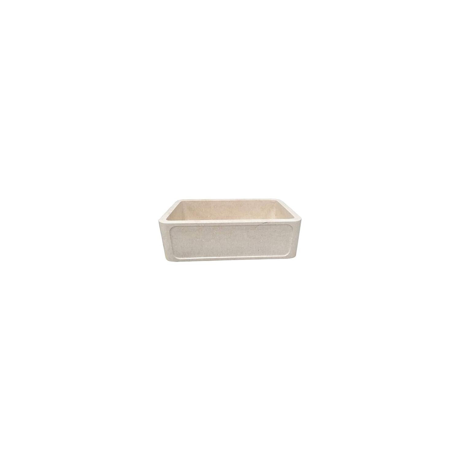 Chardonnay Biscuit Marble 33" Single Bowl Farmhouse Sink