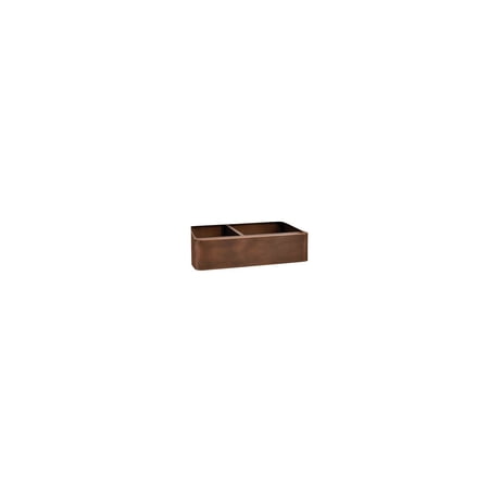 Barclay FSCDB3546-SAC Otero 33 Smooth Offset Antique Copper Farmer Sink