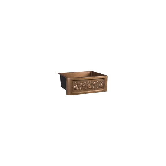 Barclay FSCSB3094-SAC Austin 25 Smooth Copper Farmer Sink Antique Copper
