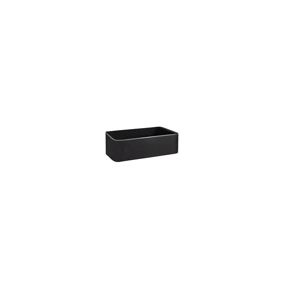 Barclay FSGSB4032-GPBL Acantha 33 Inch Granite Farmer Sink, Polished Black