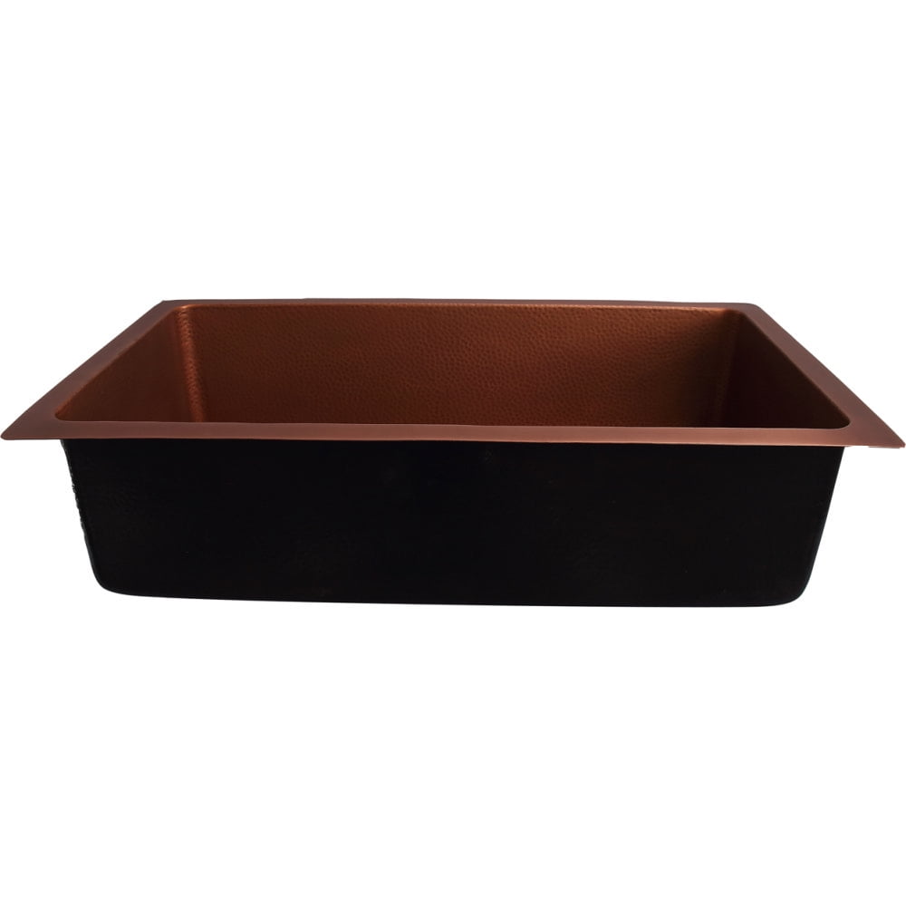 Rocio Antique Copper 36" Single Bowl Undermount Kitchen Sink