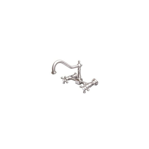 Barclay Kate Wall Mount Double Handle Kitchen Faucet