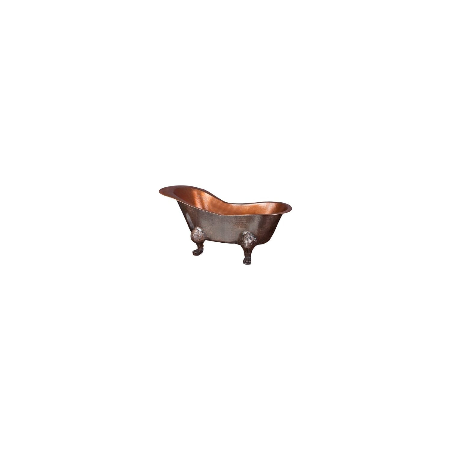 Barclay Naples COTSN73JF-AP-AC 73 Inch  Copper Slipper  Bathtub