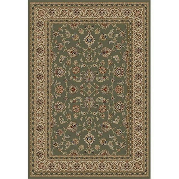 Barclay Sarouk 2 ft. 3 in. x 3 ft. 11 in. Rectangular Area Rug in Green