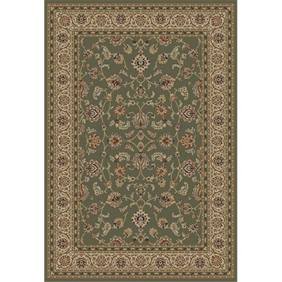 Barclay Sarouk 9 ft. 3 in. x 12 ft. 6 in. Rectangular Area Rug in Green