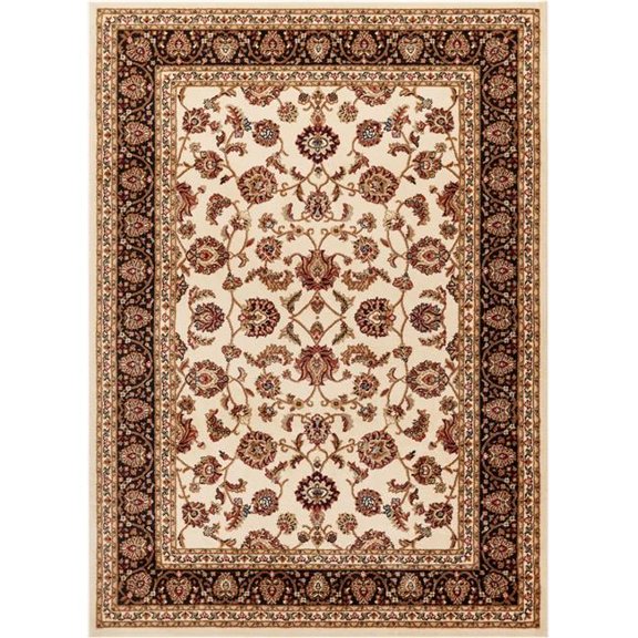 Barclay Sarouk Area Rug - Ivory - 3 ft. 11 in. x 5 ft. 3 in.