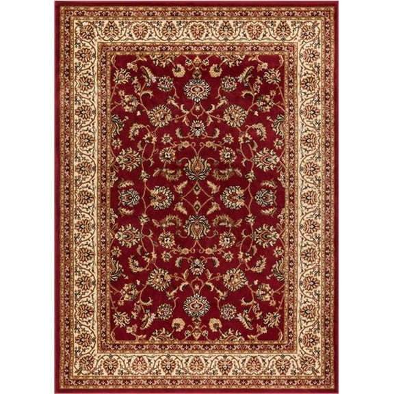 Barclay Sarouk Area Rug - Red - 6 ft. 7 in. x 9 ft. 6 in.