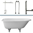 thumbnail image 1 of Barclay TKCTR60-CP2 Tub Kit 60" CI Roll Top,Shower Unit,Supplies,Drain-Chrm, 1 of 5