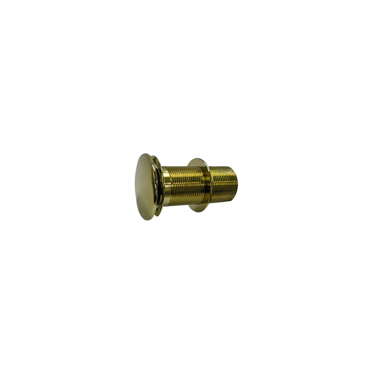 Polished Brass Push-Button Pop-Up Umbrella Drain