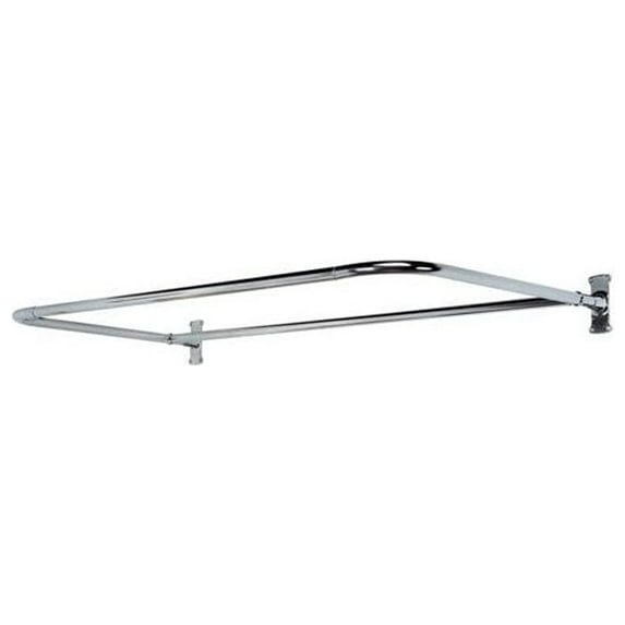 Barclay4145 "D" Shower Rod-Color:?Polished Chrome