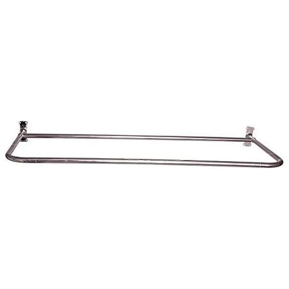 Barclay4145 "D" Shower Rod-Color:Polished Nickel