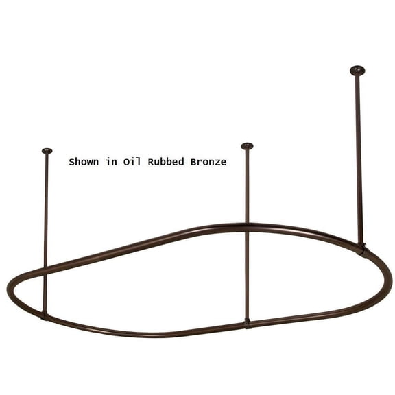 Barclay48" Oval Shower Curtain