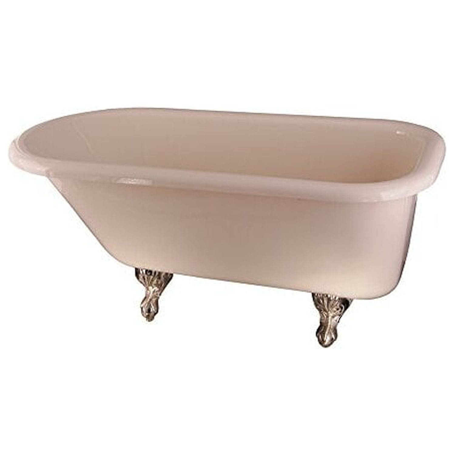Anthea 60" Off-White Acrylic Clawfoot Soaking Tub