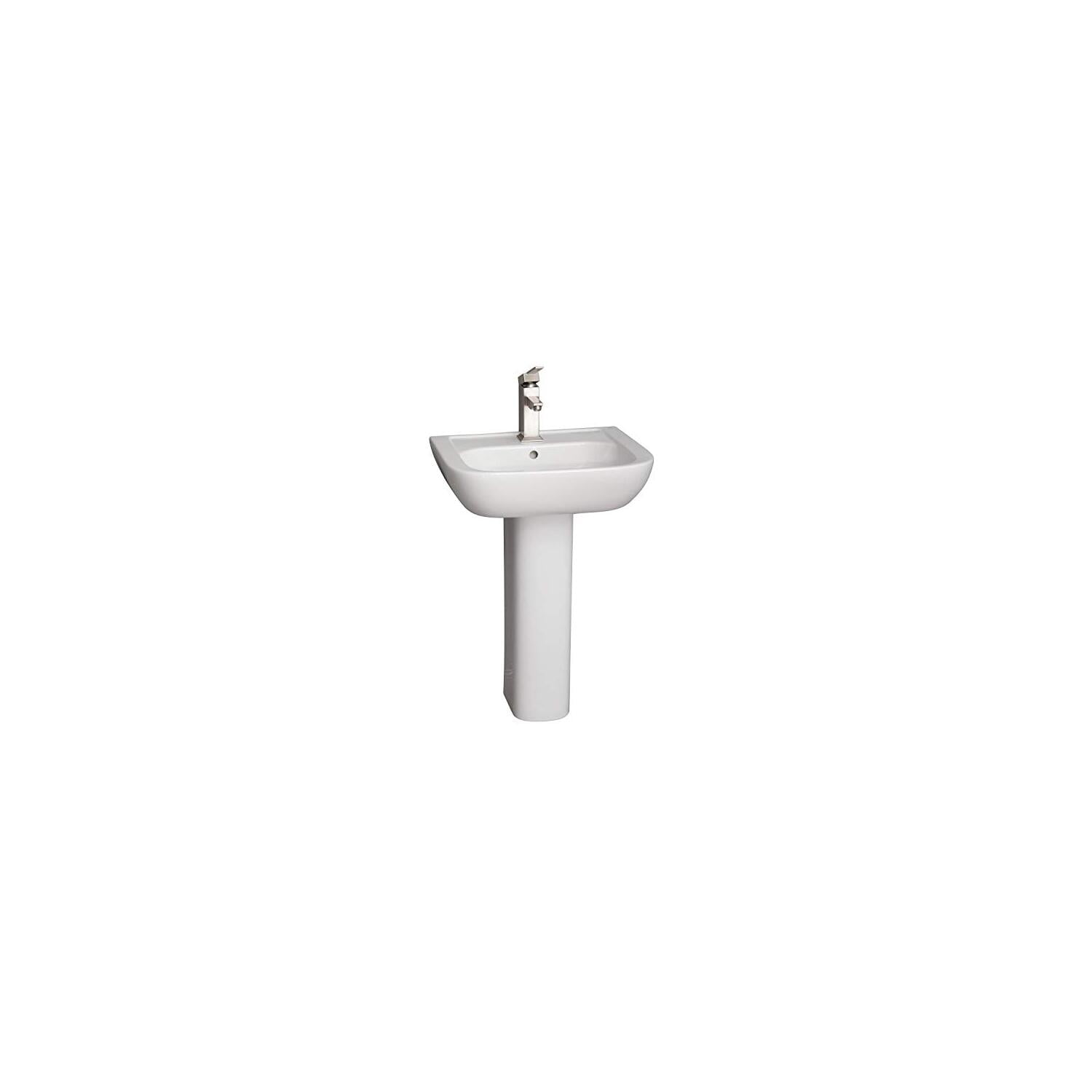 Caroline White Vitreous China Pedestal Sink with Column
