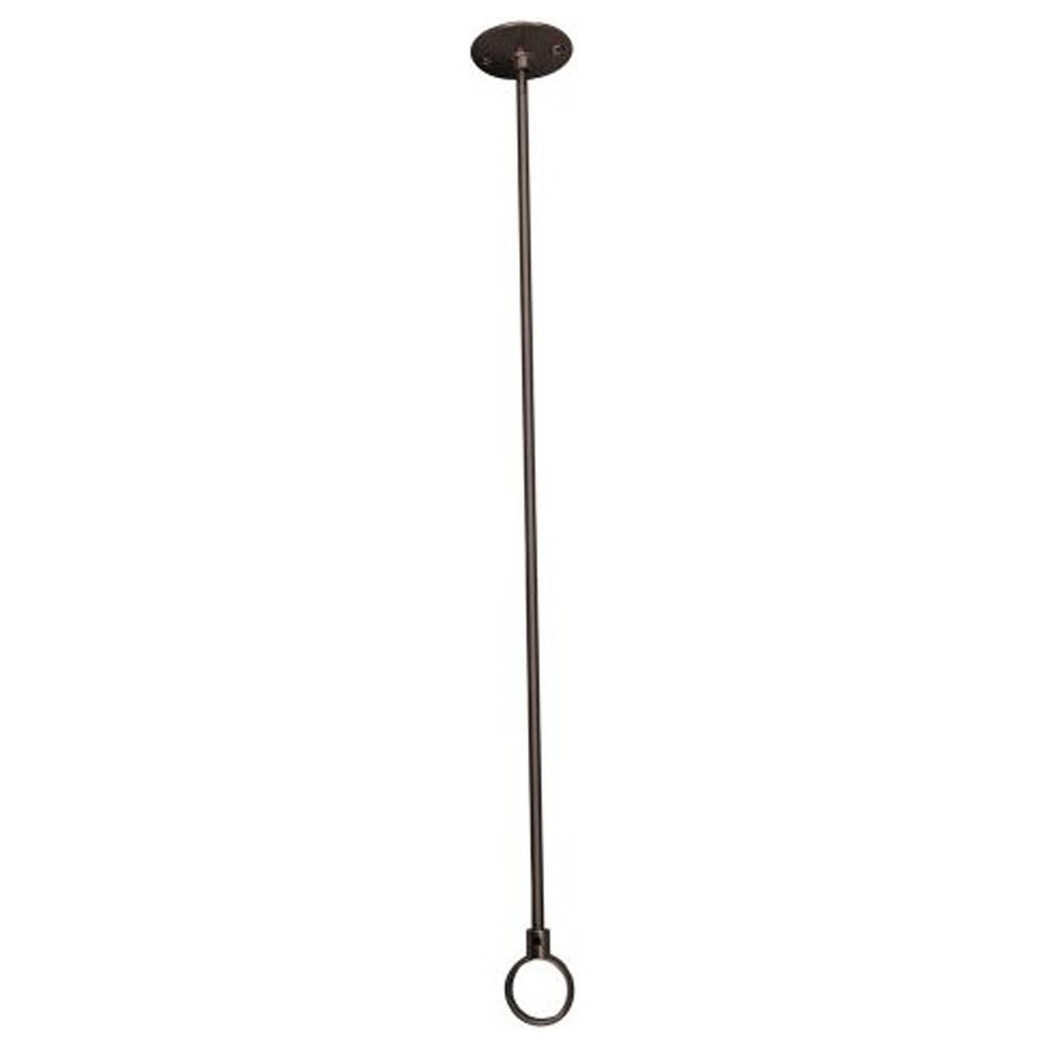 36" Polished Brass Ceiling Support with Flange